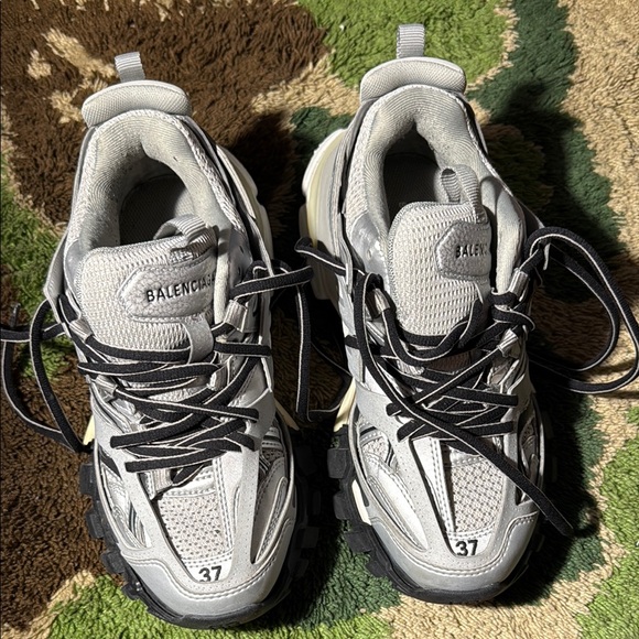 Balenciaga Light Gray and Black Sneakers - Picture 1 of 5